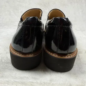 Naturalizer Effie Black Patent Leather Platform Loafers Womens 11W Wide EFFIE thumbnail 4