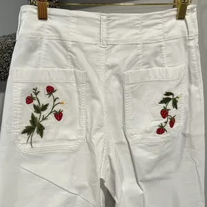 Anthropologie NWOT Maeve The Colette Cropped Wide-Leg Pants: Embroidered Edition thumbnail 10