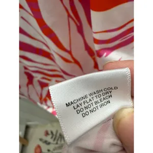 Jean-Pierre Klifa Paris Shift Dress S Pink Orange Abstract Floral Stretch Resort thumbnail 6