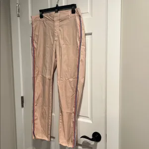Sundry Made in USA Side Striped Trousers in Soft Pink Size 29 thumbnail 2