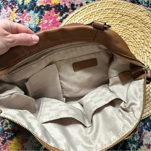 Michael Kors Leather Double Handle Zip Top Purse thumbnail 4