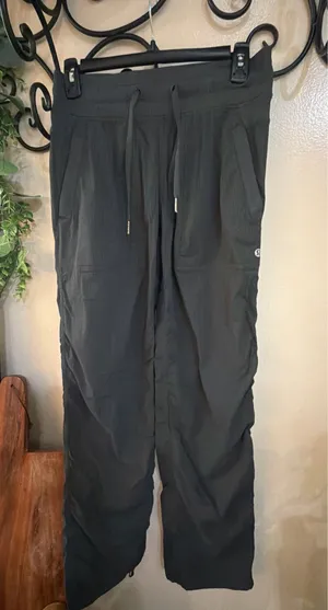 lululemon athletica Black Drawstring Track Pants thumbnail 1