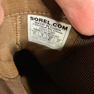 Sorel Hi-line‎ heel waterproof Chelsea boots tan leather women's size 10 trendy thumbnail 11