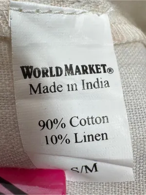 World Market Shilo Striped Wide Leg Cinch Waist‎ Jumpsuit Ivory Multi Cropped thumbnail 11