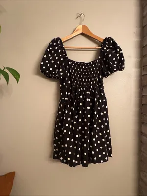 CAMILA‎ COELHO Polka Dot Puff Sleeve Dress thumbnail 5