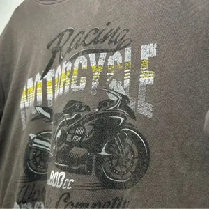 Modish Rebel Crop Motorcycle Racing Shirt Medium Vintage Vibe thumbnail 4