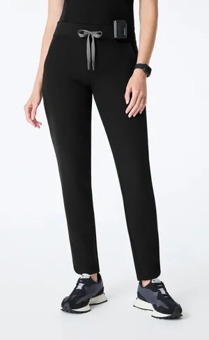 FIGS Women's Black Michele Slim Tapered thumbnail 1