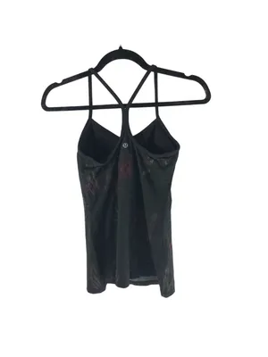 Lululemon Midnight Iris Power Y Tank Top Shelf Bra Black 4? thumbnail 2