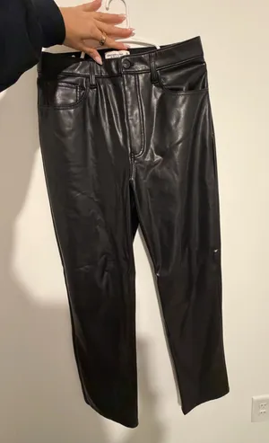 Abercrombie Leather Pants Straight thumbnail 1