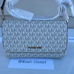 Michael Kors Powder Blush Multi Clutch Crossbody Convertible Purse thumbnail 3