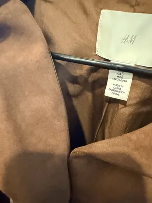 H&M Brown Suede Blazer Jacket thumbnail 2