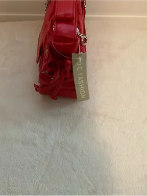 Compact Red Mini Shoulder Bag with Front Zip Pocket thumbnail 4