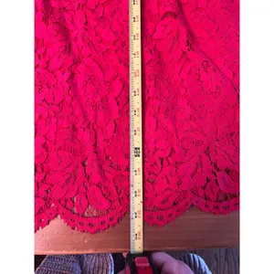 Lane‎ Bryant Women's Scallop Lace Exposed Zipper Elbow Length Sleeves Dress 16 thumbnail 9