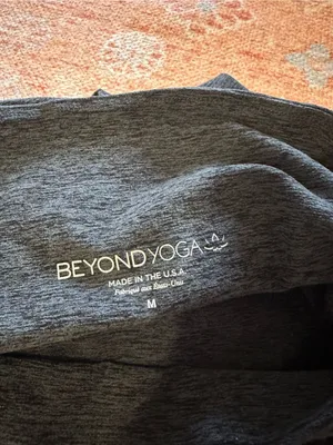 Beyond Yoga Spacedye Leggings charcoal grey size medium yoga Pilates workout thumbnail 3