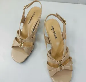 Easy Street Beige Strappy Heels thumbnail 13