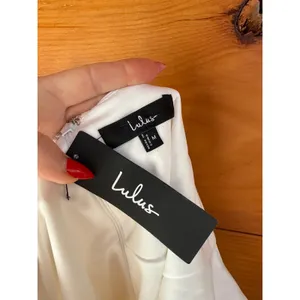 NWT lulus Social Sensation White Square Neck Mini Bodycon Dress Classic Size M thumbnail 5
