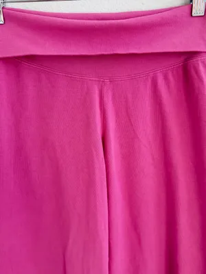 Brandy Melville Pink Priscilla Foldover Wide Leg Pants NWT thumbnail 2