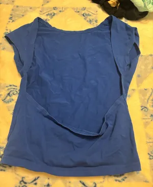 blue backless top thumbnail 1