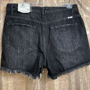 KanCan Wayne black raw hem high rise distressed shorts 11/29 NWT thumbnail 10