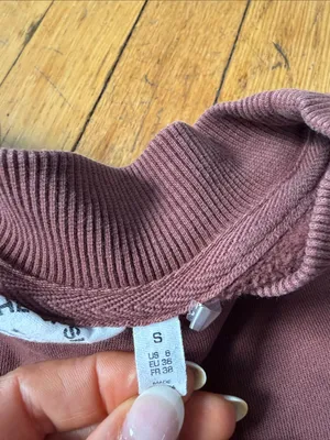 The Upside Dusty Mauve Cropped Logo Sweatshirt Pink thumbnail 5