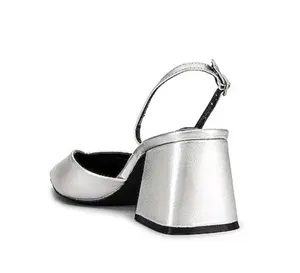 BRAND NEW IN BOX Steve Madden Courtnie Sling Back in Silver, Size 8 thumbnail 5