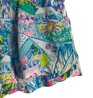 Lilly Pulitzer Pop Up Wish You Were Here Katia Casual Summer Shorts Size S thumbnail 5