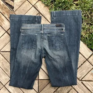 CofH Picasso #080 Full Leg Flare Jeans Size 25 thumbnail 2