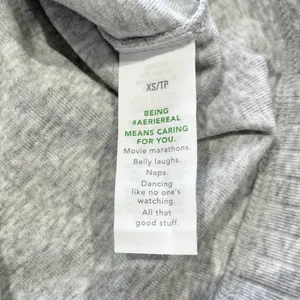 New Aerie Wide Rib Tank Top Medium Heather Gray Size XS thumbnail 10