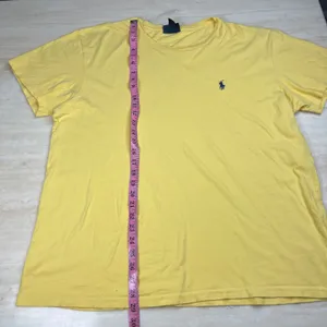 Polo Ralph Lauren Yellow Cotton Short Sleeve Pony Logo T-Shirt Mens Large L thumbnail 6