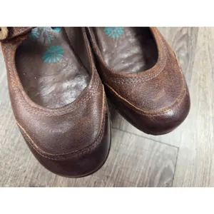 Montana Artisan Crafted Mary Jane's Brown Leather Low Heel 6.5M Shoes thumbnail 5