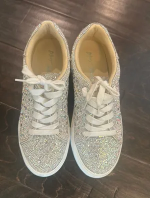 Betsey Johnson Sneakers Rhinestone Sidny Platform thumbnail 1