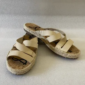 Sam Edelman Averie Suede Espadrille Sandals Tan size 9 thumbnail 6