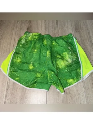 Nike Green and Yellow Athletic Shorts thumbnail 2