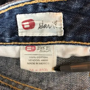 BKE Womens Jeans Star 18 Distressed Boot Cut Low Rise 24 HEMMED thumbnail 4