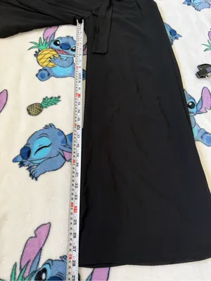 Black Chiffon Wide Leg Palazzo Pants High-Rise Tie Waist Elegant Minimalist NWT thumbnail 10
