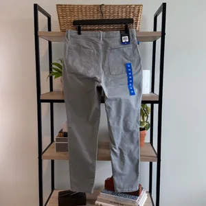 NWT Banana Republic High Rise Twill Woven Ankle Gray Trouser Pant, 10 thumbnail 6