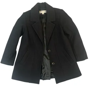 Pendleton Wool Coat Size Small Classic Black Merino Wool thumbnail 1
