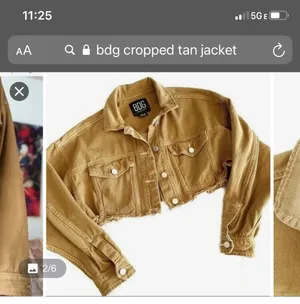 BDG Urban Outfitters Cropped Denim Trucker thumbnail 2