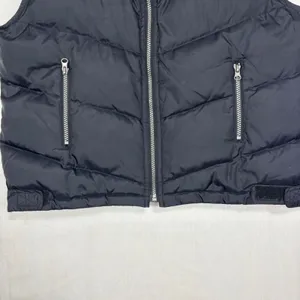 NY&CO Puffer Vest Hooded Black Down Fill Full Zip Gorpcore Outdoor Hiking Fall L thumbnail 4