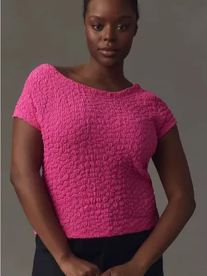 Maeve by Anthropologie Socialite Popcorn Tee Large thumbnail 1