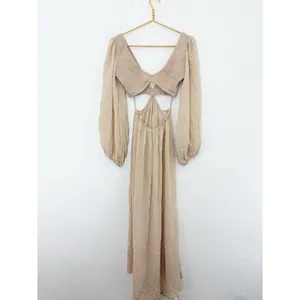 Indah Julie Maxi Dress Size Small Cream Cut Out Boho Lightweight Beach thumbnail 15