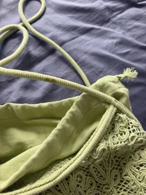 Zara Green Crochet Bag  thumbnail 3
