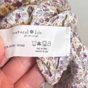 Natural Life Blaire puff sleeve‎ mini dress Cream Ditsy Floral thumbnail 5