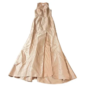 NWT Alfred Sung JEWEL NECK BOWED OPEN-BACK TRUMPET DRESS FRONT‎ SLIT Pink 2R thumbnail 3