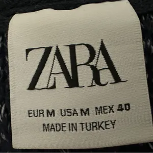 294 ZARA | EUC Turkey Women’s Blue Open Front Knit Cardigan Sweater (size M) thumbnail 9