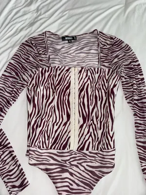 Nasty Gal Zebra Bodysuit thumbnail 3