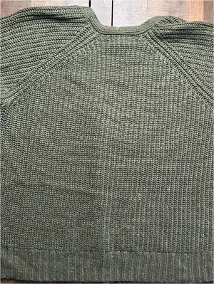 Universal Threads Cozy Olive Green Chunky Knit Cardigan, Size Small thumbnail 11