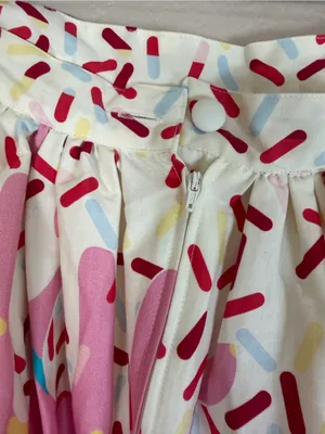 Unique Vintage Cupcake Sprinkles Circle Swing Midi Skirt size Large NEW $99 thumbnail 11