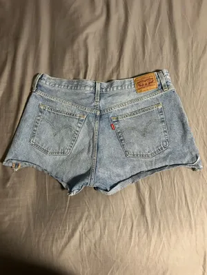 Levi's Light Blue Denim 501 Cutoff Shorts Size 34 thumbnail 2