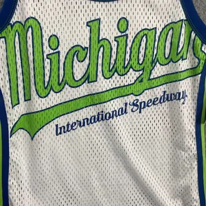 Michigan International Speedway‎ Shirt Women S White Nascar Jersey NWT thumbnail 2